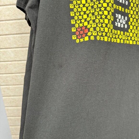 Super Mario Question Block Graphic Tee Black Short Sleeve 2XL - Picture 3 of 7